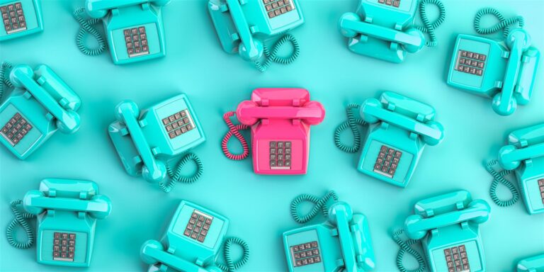 pink vintage telephone on background from blue ret 2026 01 08 07 11 05 utc