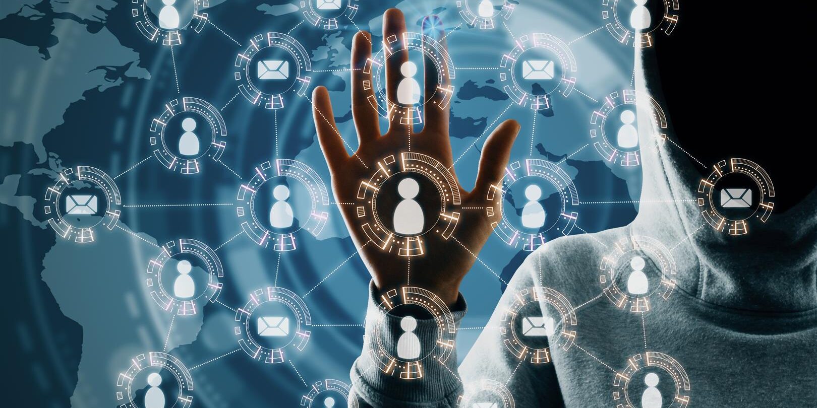 hacker hand using creative social network interfac 2025 10 15 06 28 47 utc