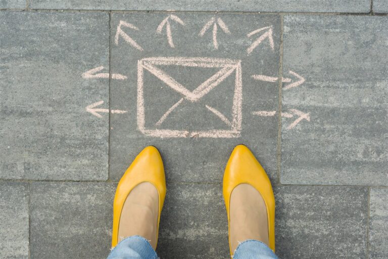 email marketing concept with yellow shoes on the s 2026 03 17 21 38 41 utc